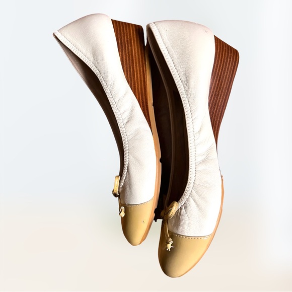 Wittner Leather Ashes Round Toe Slip On With  Bow ,Wedge Sole size 40 AU 9.5 - Picture 6 of 10